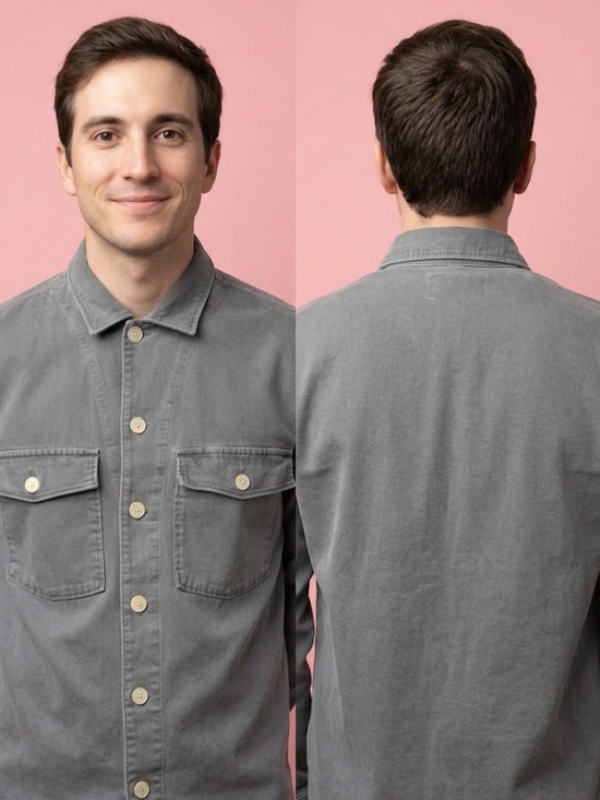 All Saints Other - All Saints Men's Gray Casual Button-Down Shirt